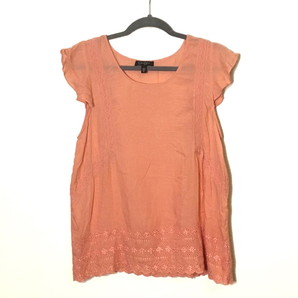🍑Peach Jessica Simpson Boho Top